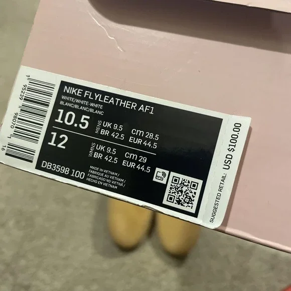 Mayumi Yamase x Nike Air Force 1 Flyleather Earth Day 2021 DB3598-100 Size 10.5 - Picture 9 of 9